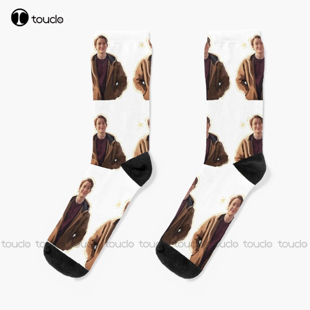 Nick And Charlie Heartstopper Line Socks Womens Soccer Socks 360° Digital Print Design Cute Socks  Creative Funny Socks